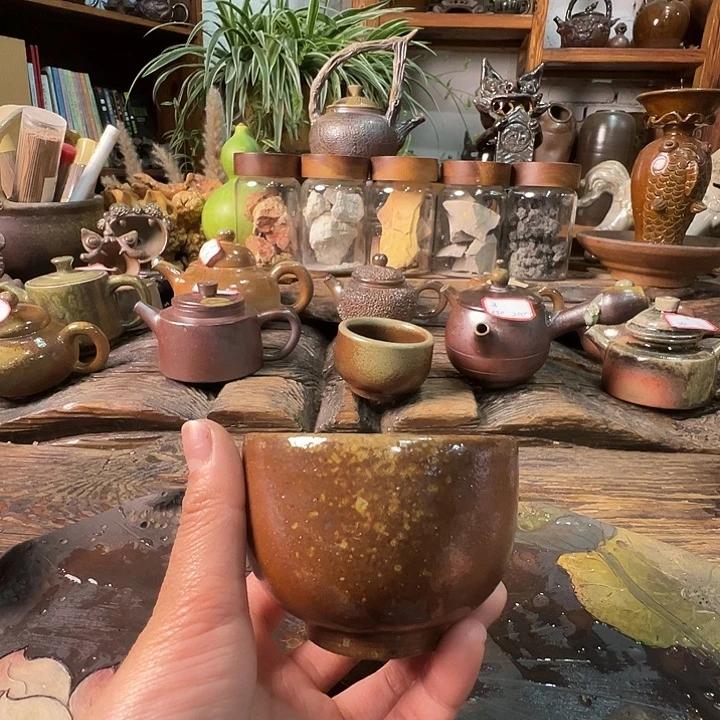 杯崔家龙窑高温柴烧150cc