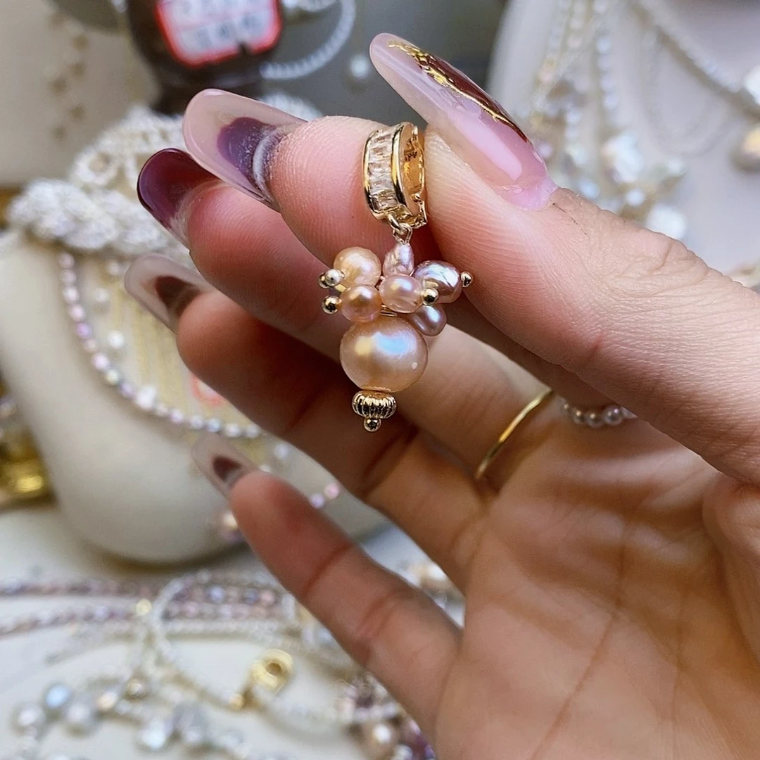 淡水珍珠颈饰银S925镶嵌