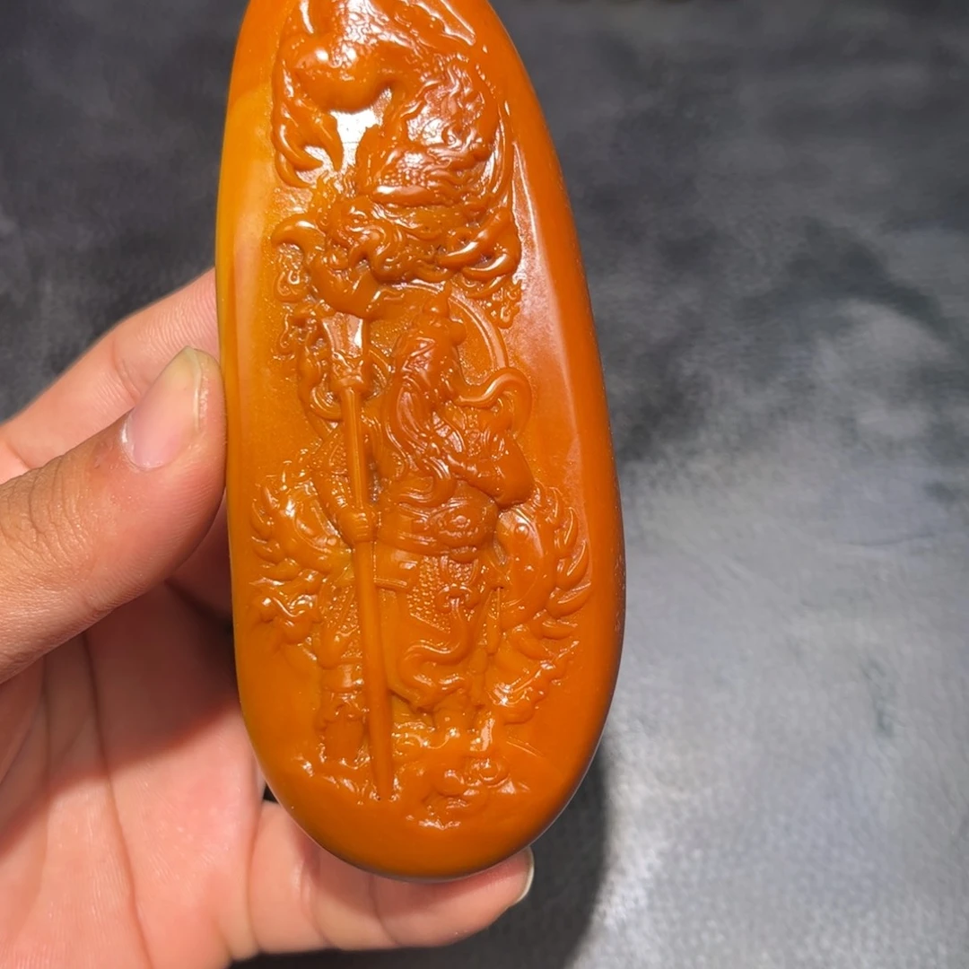 未镶嵌和田玉挂件江**海