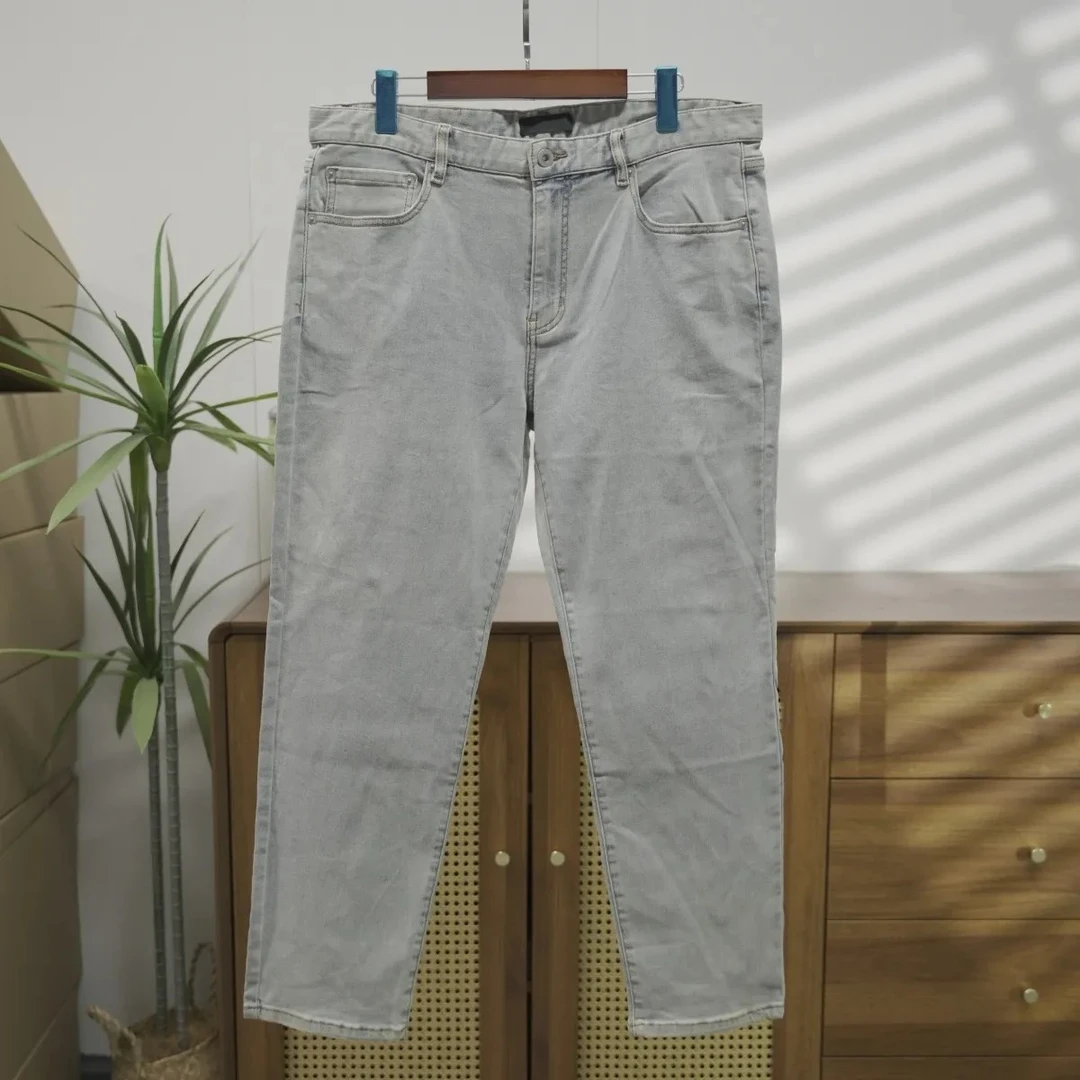 【鸟】家瑕疵男士休闲水洗做旧直筒百搭牛仔长裤1357-A2-7