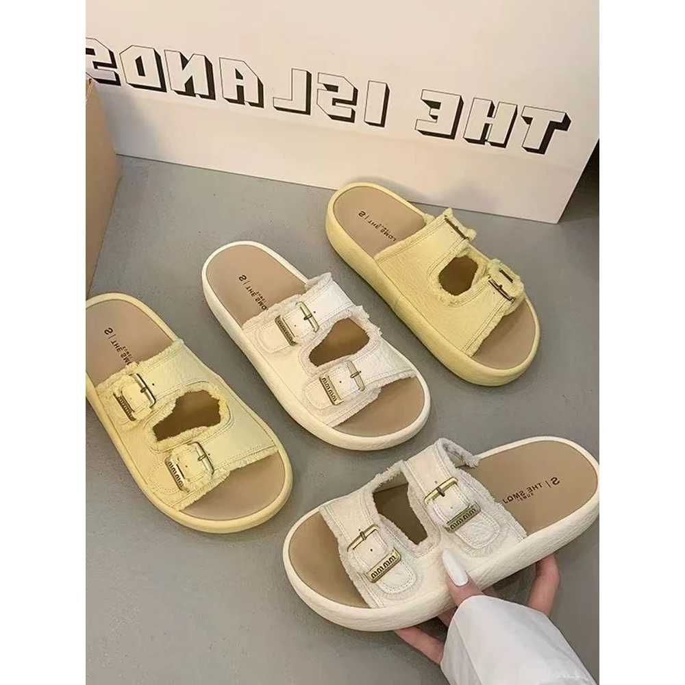 夏休闲款法式拖鞋女新款配裙子仙女风拖鞋888-8（带扣流苏）