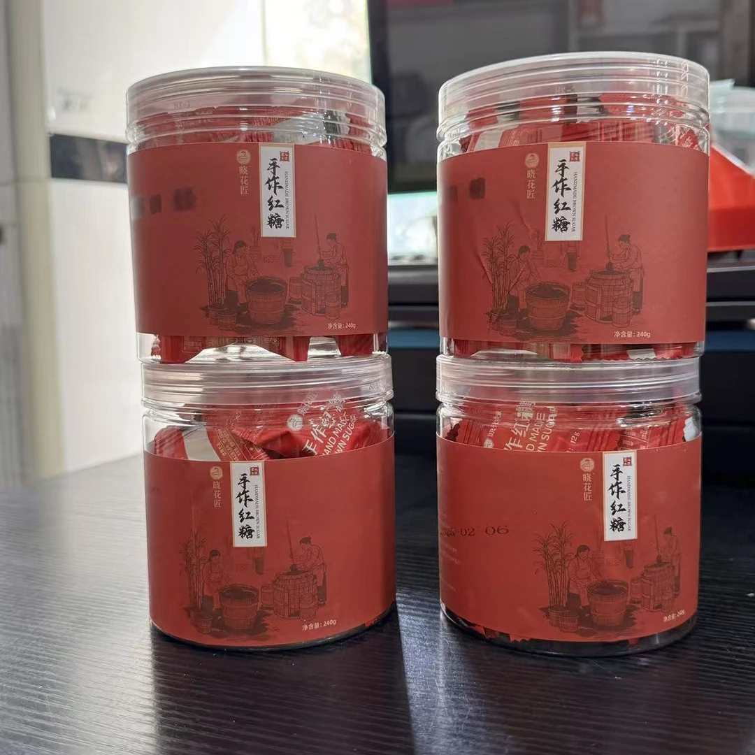 【晓花匠】余江潢溪手作红糖 240g*4罐  古法熬煮 江西土特产