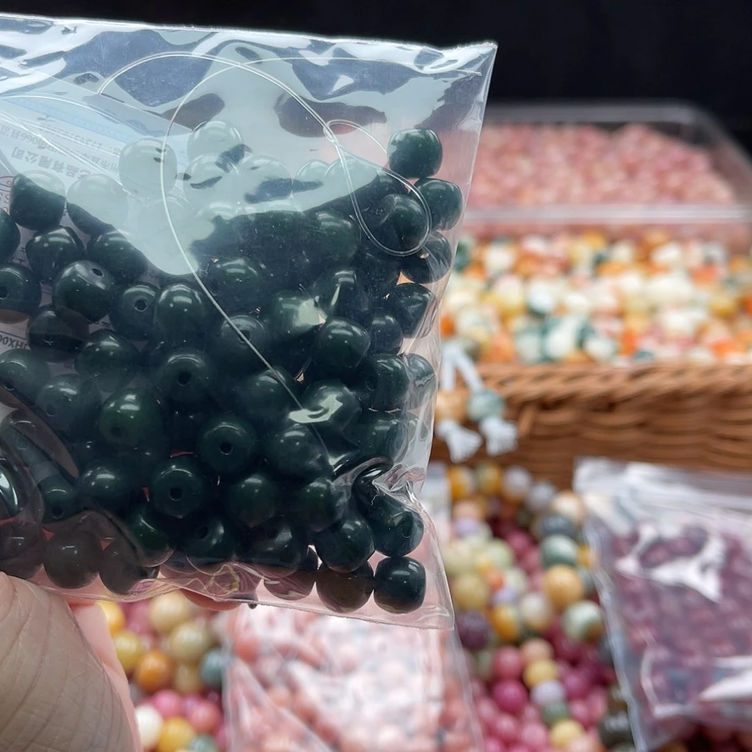 白玉菩提吊坠A/9mm/80-100颗锅底
