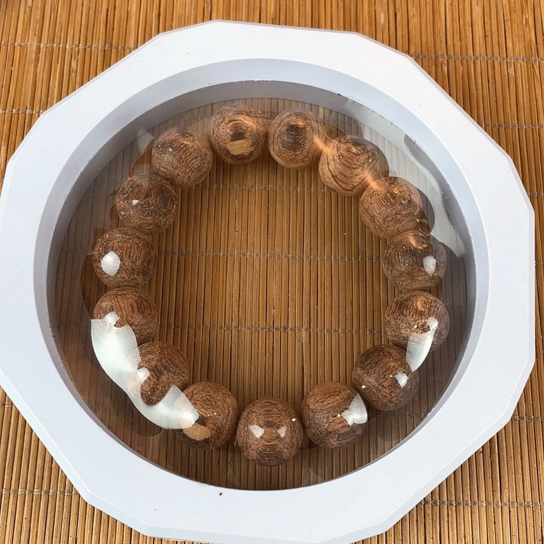 降真香手串/手链1.5白棋楠黄金甲爆甲