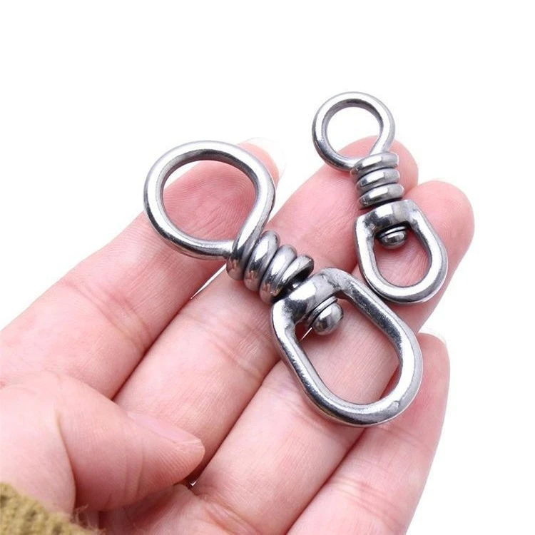 零件不锈钢万向旋转环大物八字环连接器海钓铁板路亚配件渔具卡扣