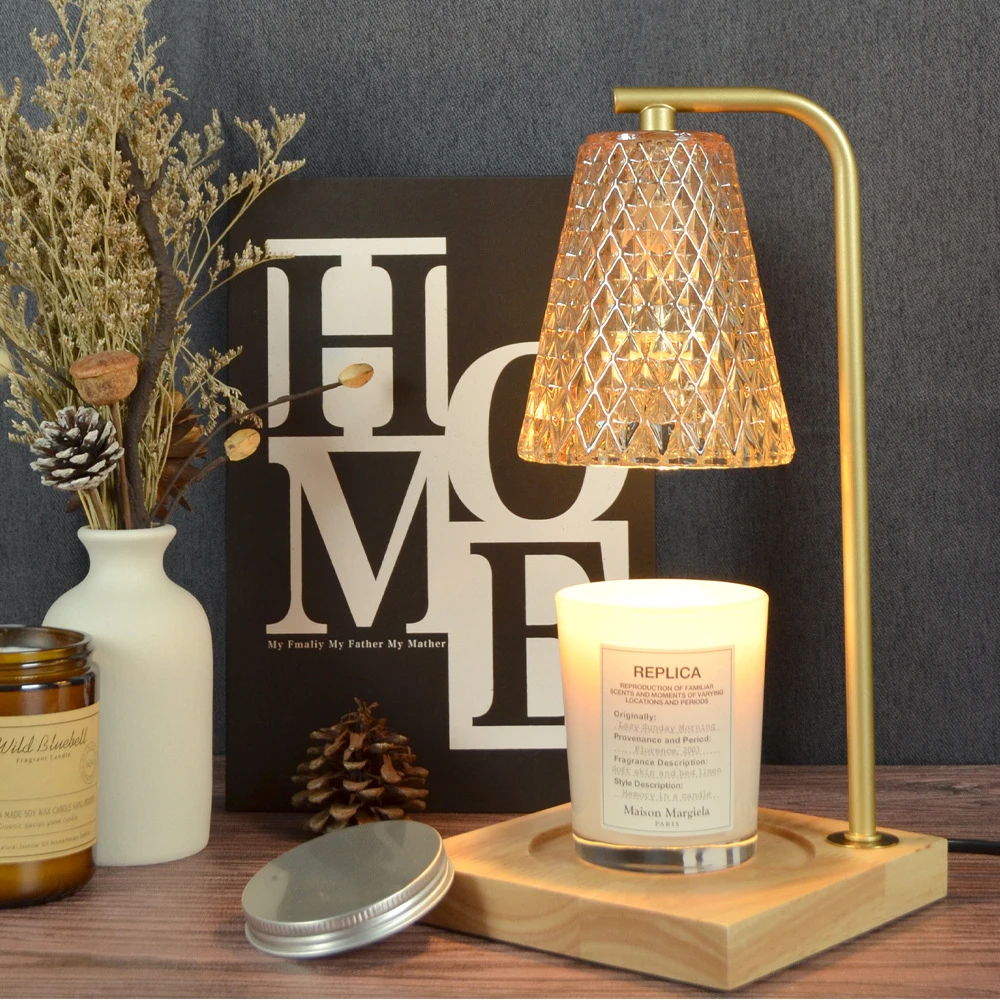 直销浪漫氛围融烛灯节日礼品香薰灯欧美简约台灯床头融蜡灯轻奢