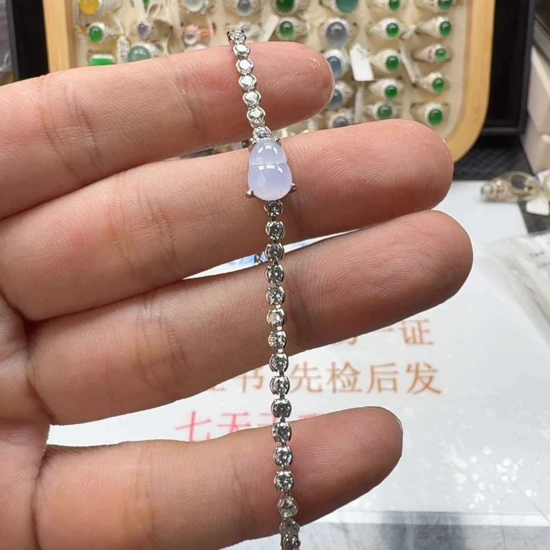 银S925镶嵌戒指翡翠天然缅甸翡翠A货