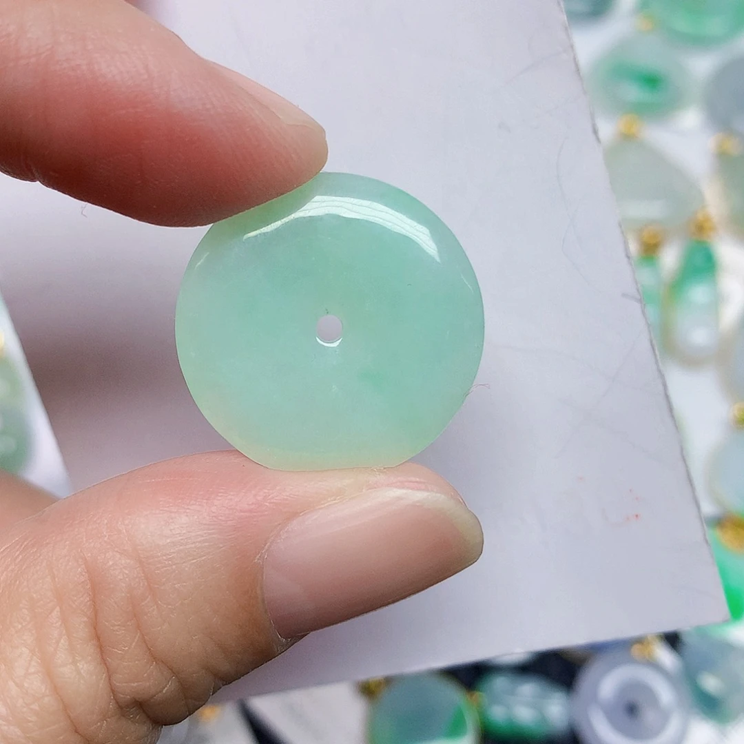翡翠未镶嵌颈饰456778