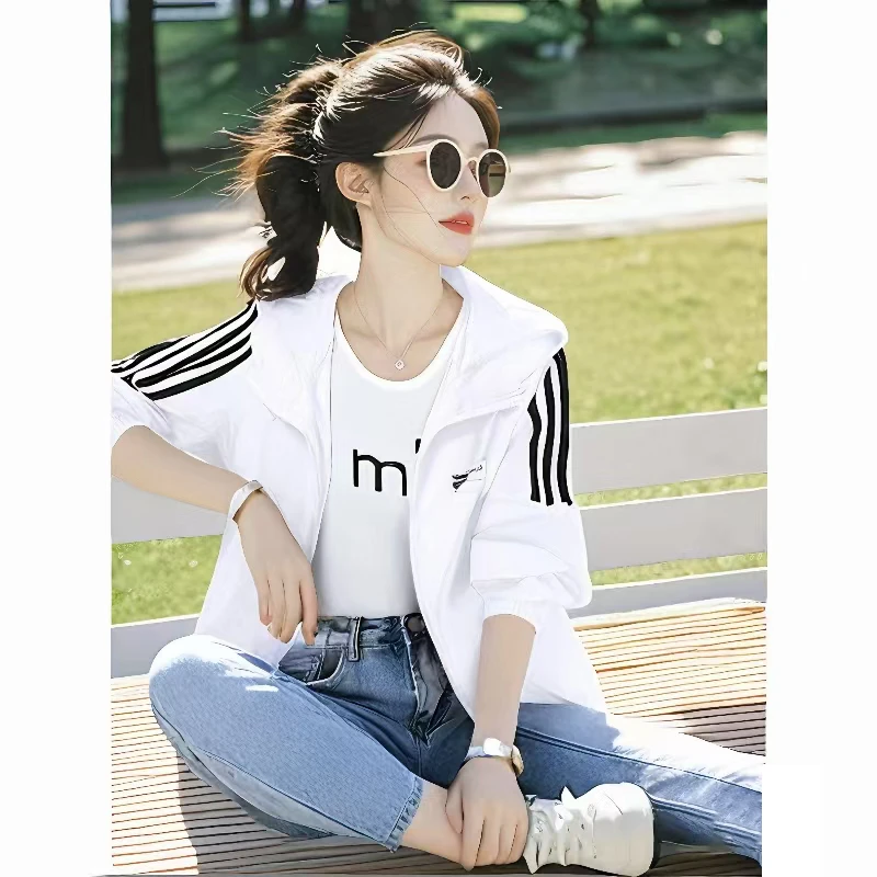 防晒衣2025年夏季新款宽松时尚百搭户外冰丝透气防晒服薄款外套女