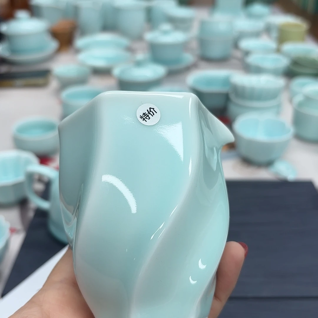 龙泉云间青瓷小米茶器