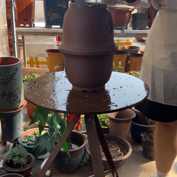 宜兴紫砂21+21平角金钟