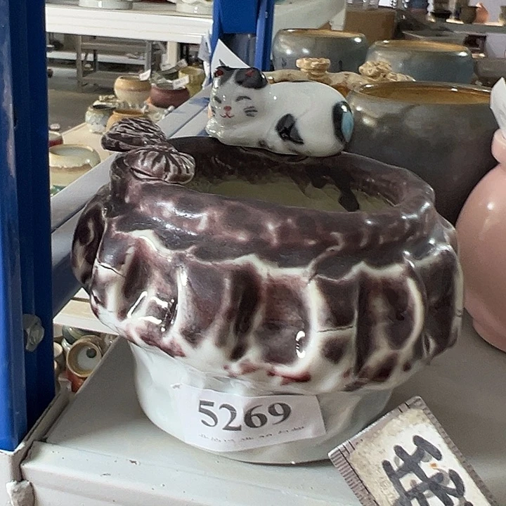 口7高7 手工花盆满30包邮