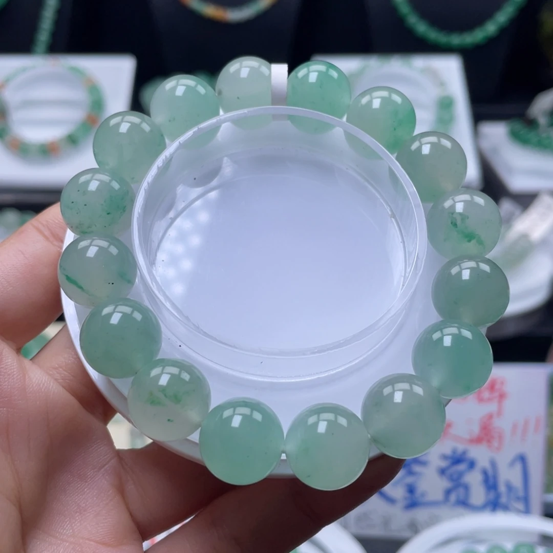 石英质玉（非洲翠）未镶嵌手串