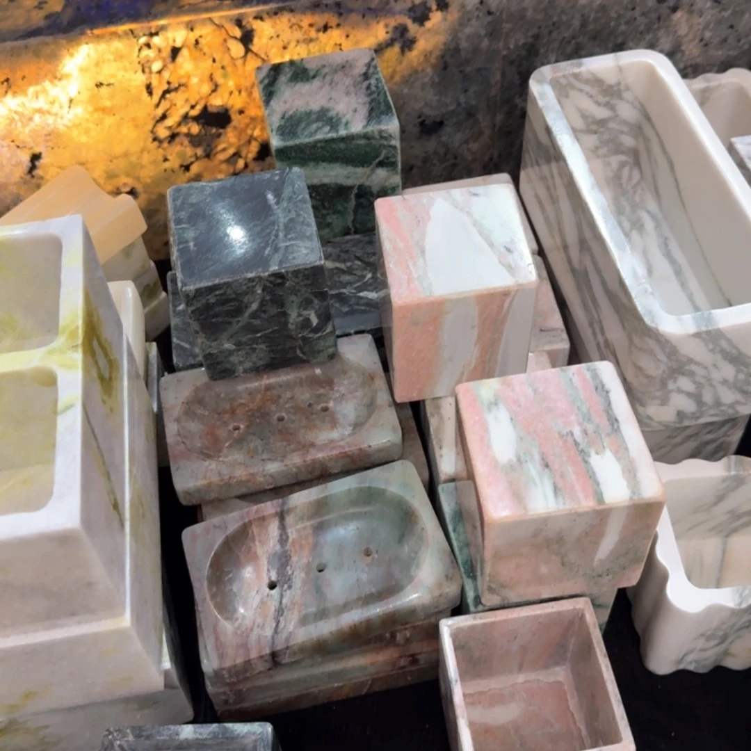 石材普拉达绿宝粉方罐