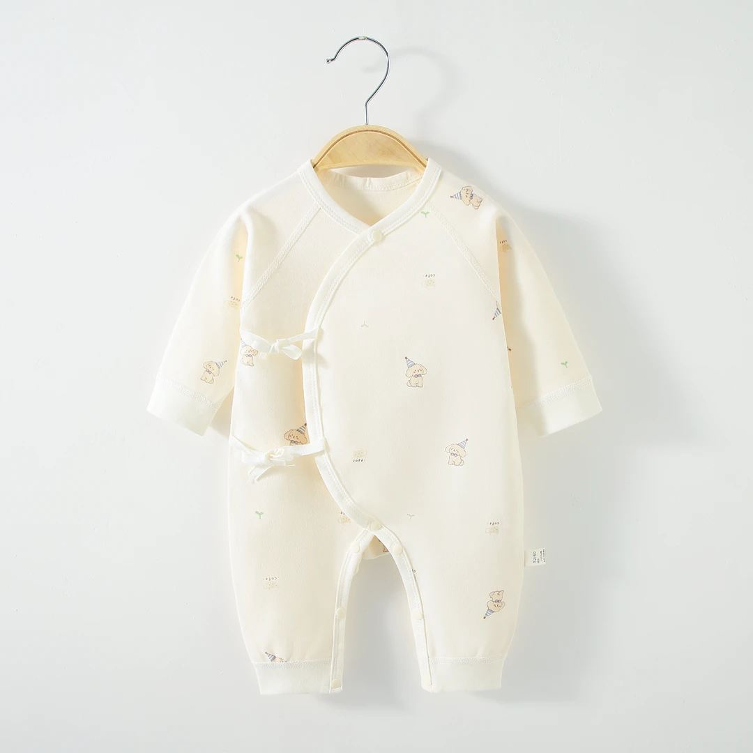 A类四季哈衣新生儿连体衣a类纯棉婴儿和尚服秋装