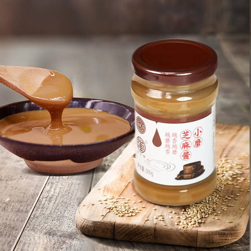 (包邮)许昌超市自营正品小磨芝麻酱300g/瓶