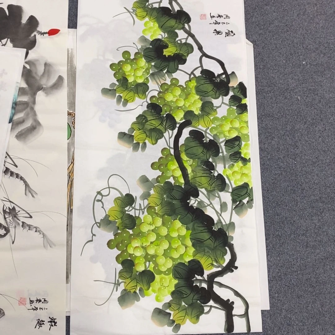 国画尺寸100✖️50三尺精品纯手绘画
