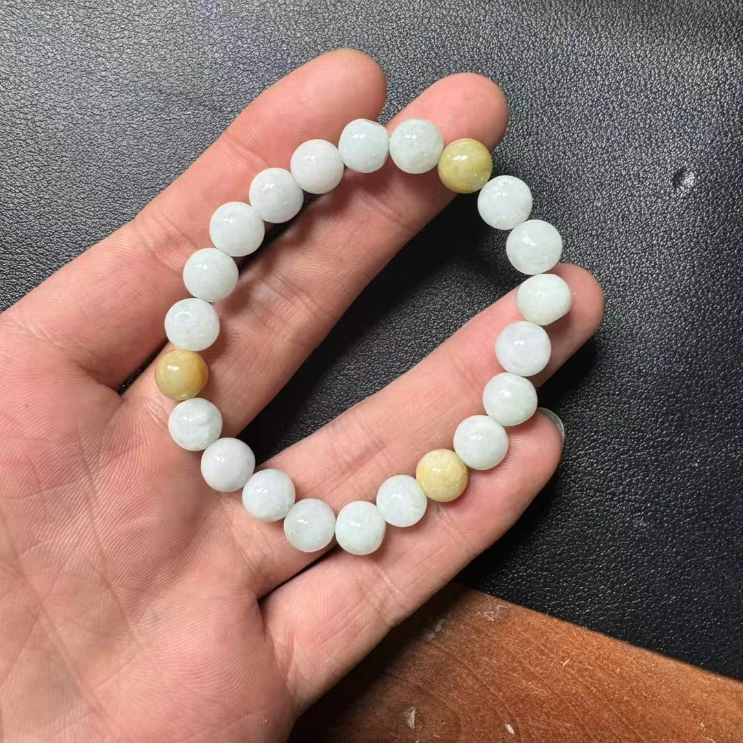 天然缅甸a货翡翠手串 V2002—多样性发