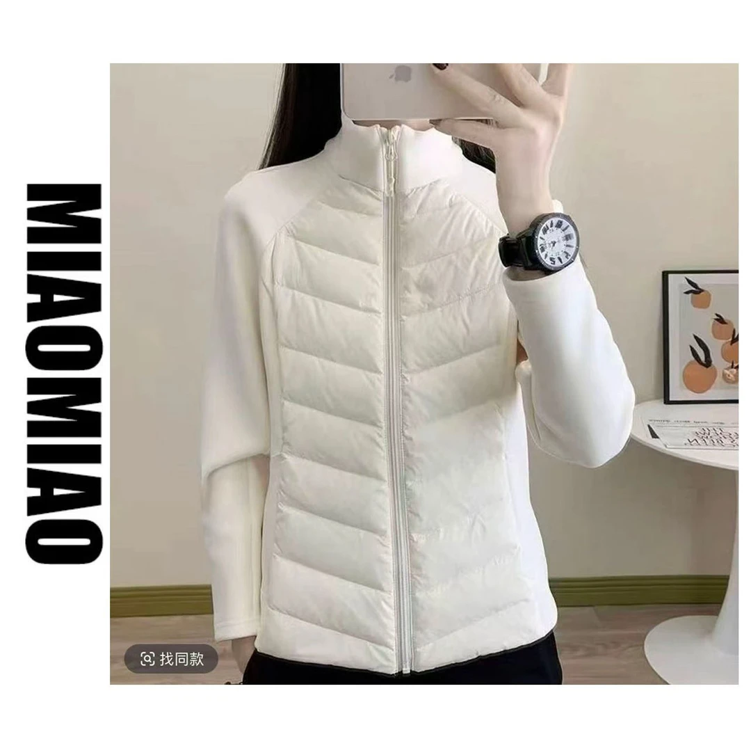 5909外套女士立领拼接上衣加棉