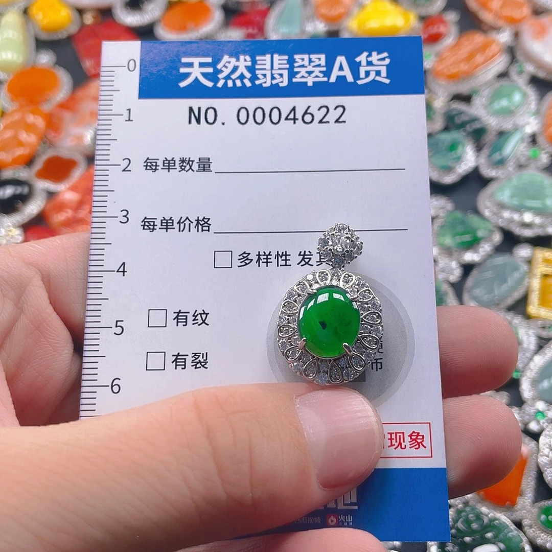 翡翠未镶嵌吊坠(不含链)