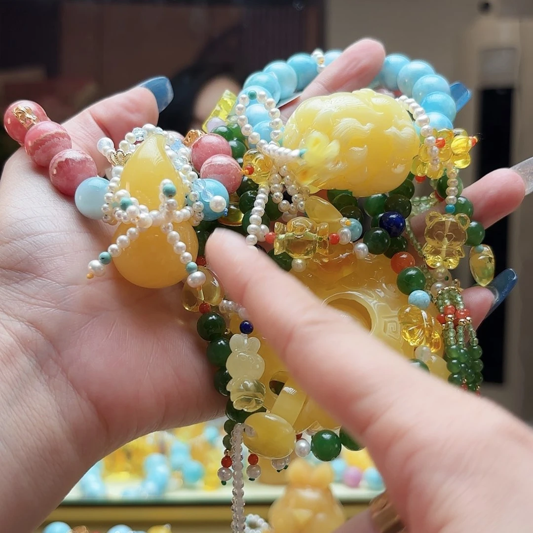 琥珀未镶嵌手镯琥珀