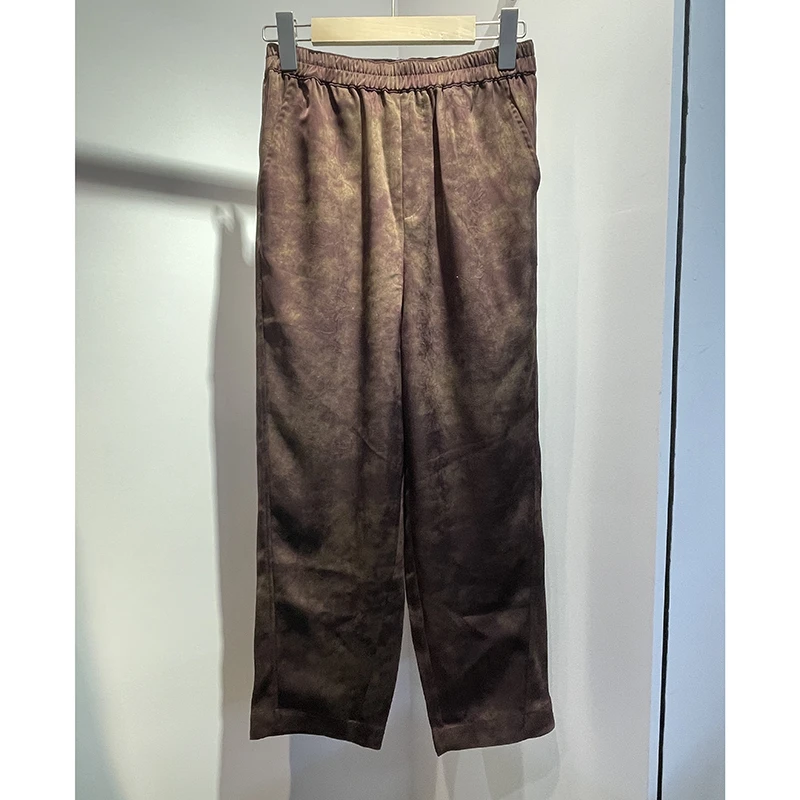 【滴滴专属】咖色印花裤KZ2503