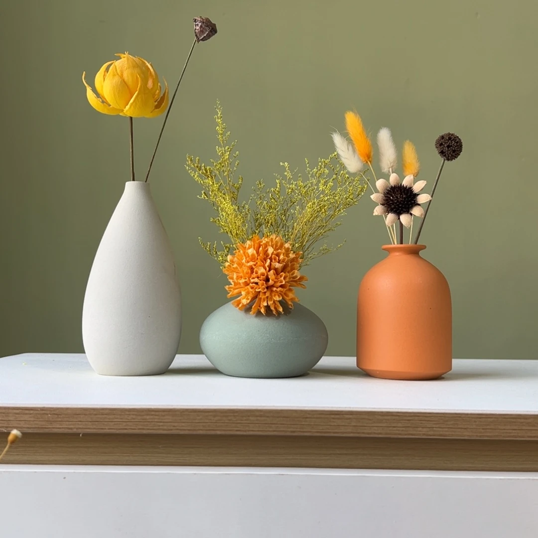 摆件花瓶带花高度20-30厘米左右