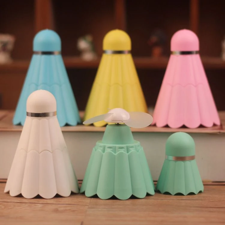 羽毛球USB可充电小电风扇夏季迷你小型便携静音学生手持挂绳小风