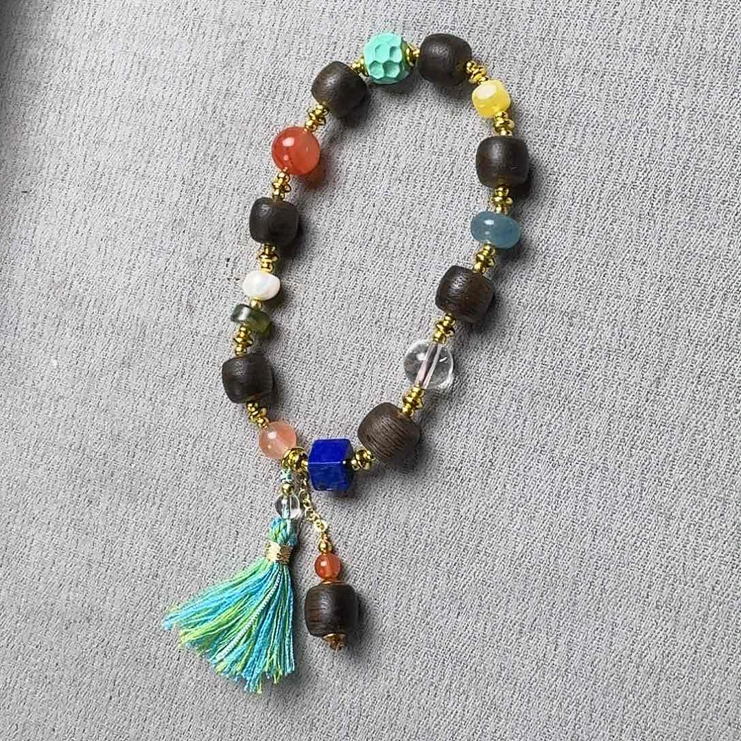 沉香香囊沉香DIY流苏单圈发一