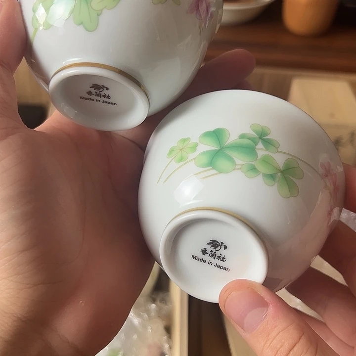 瓷片香兰社杯子瓷器瓷器