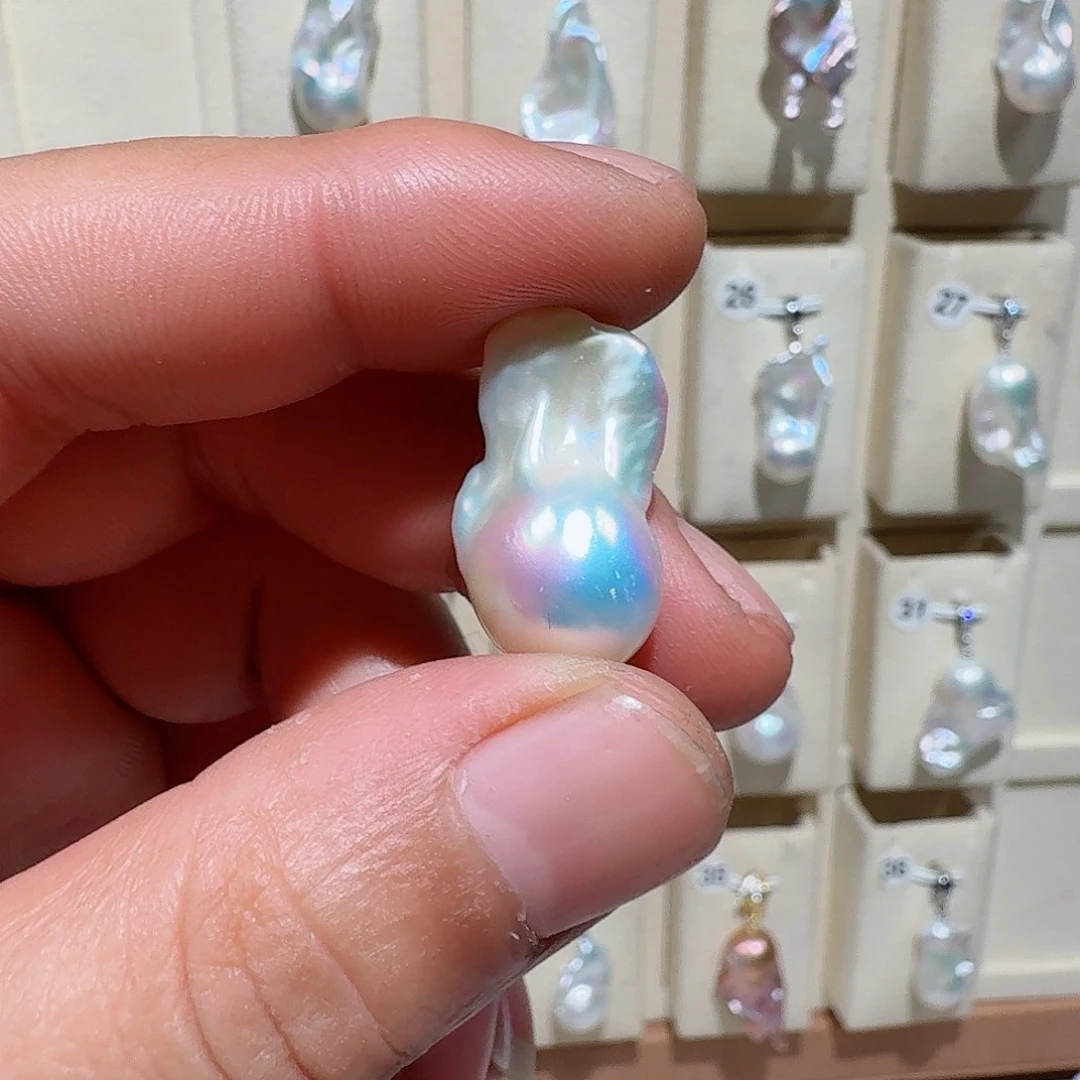 真****颈饰银S925镶嵌淡水珍珠