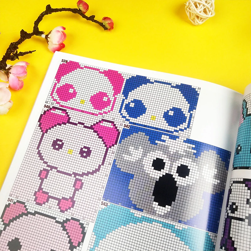 新编儿童配色751款格子图案 儿童毛衣编织书籍卡通动物生肖图案宝