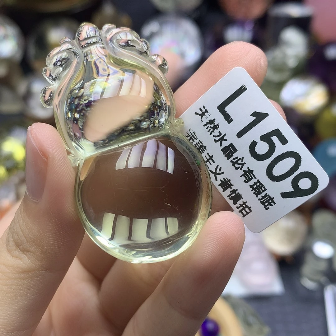 水晶未镶嵌珠宝半成品吊坠