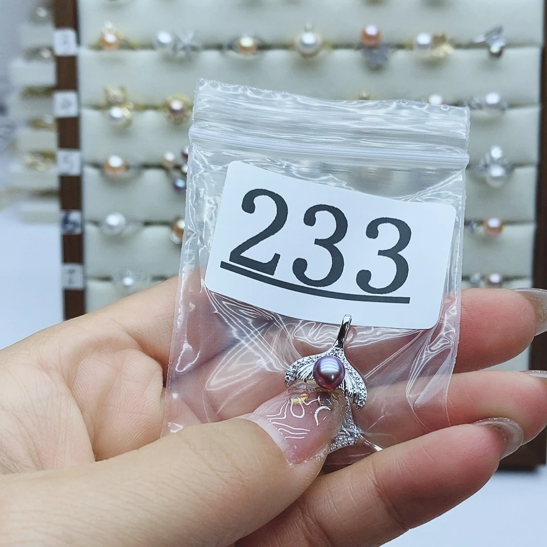 淡水珍珠戒指银S925镶嵌东**逛233