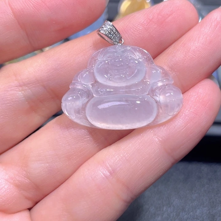 颈饰18K金镶嵌翡翠翡翠