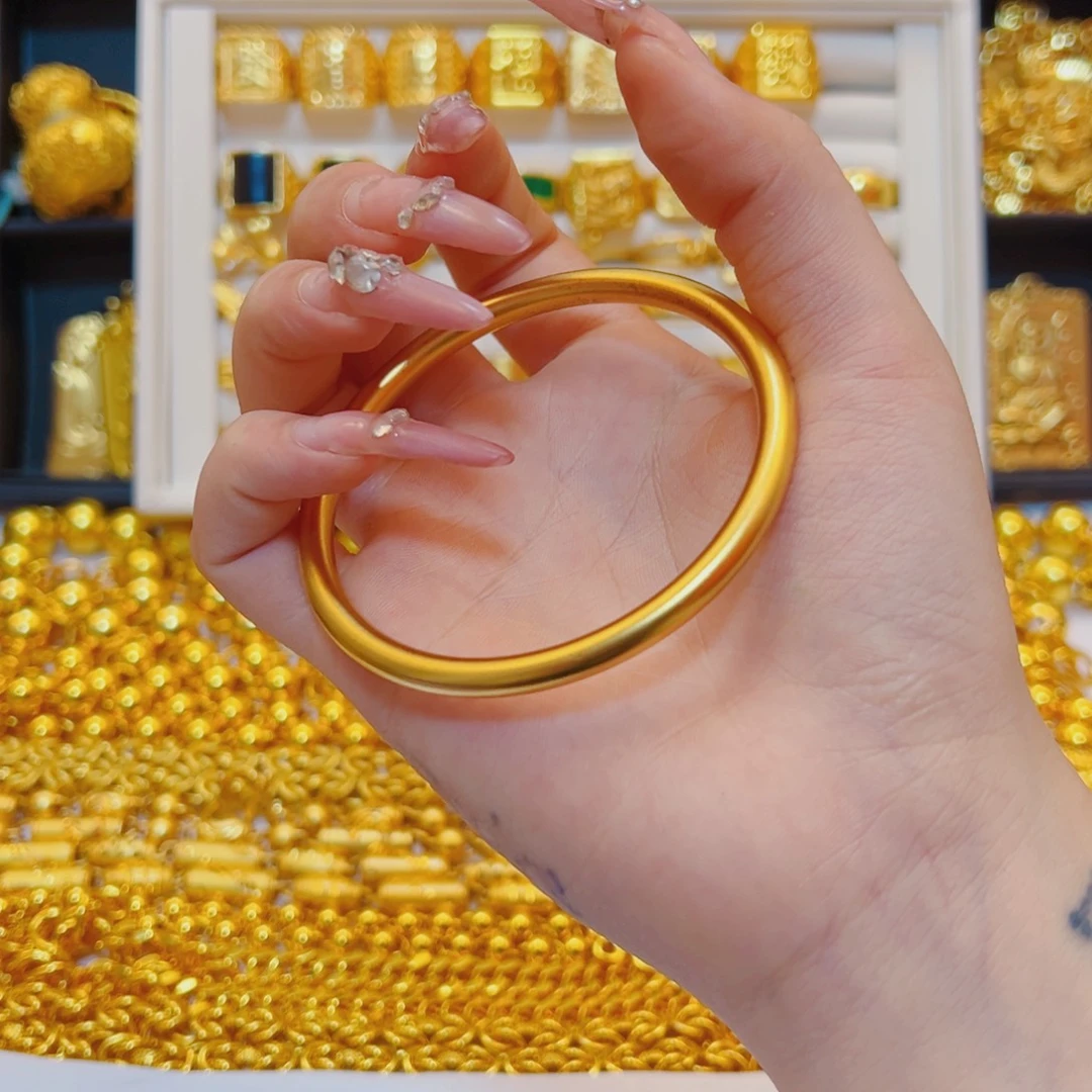 合金合金磨砂素圈手镯56圈口