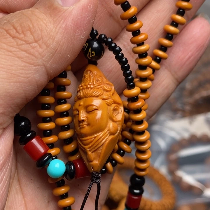 猴头核桃吊坠文玩手串