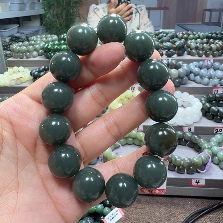 手链未镶嵌和田玉新疆且末蓝卡18