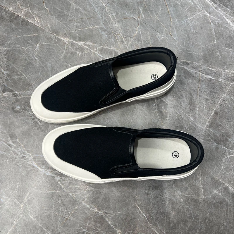 ins网红夏季潮流百搭韩版男士休闲懒人一脚蹬潮鞋低帮男生乐福鞋