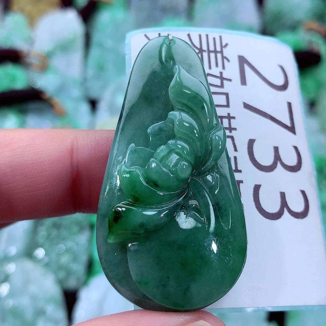 翡翠未镶嵌吊坠(不含链)