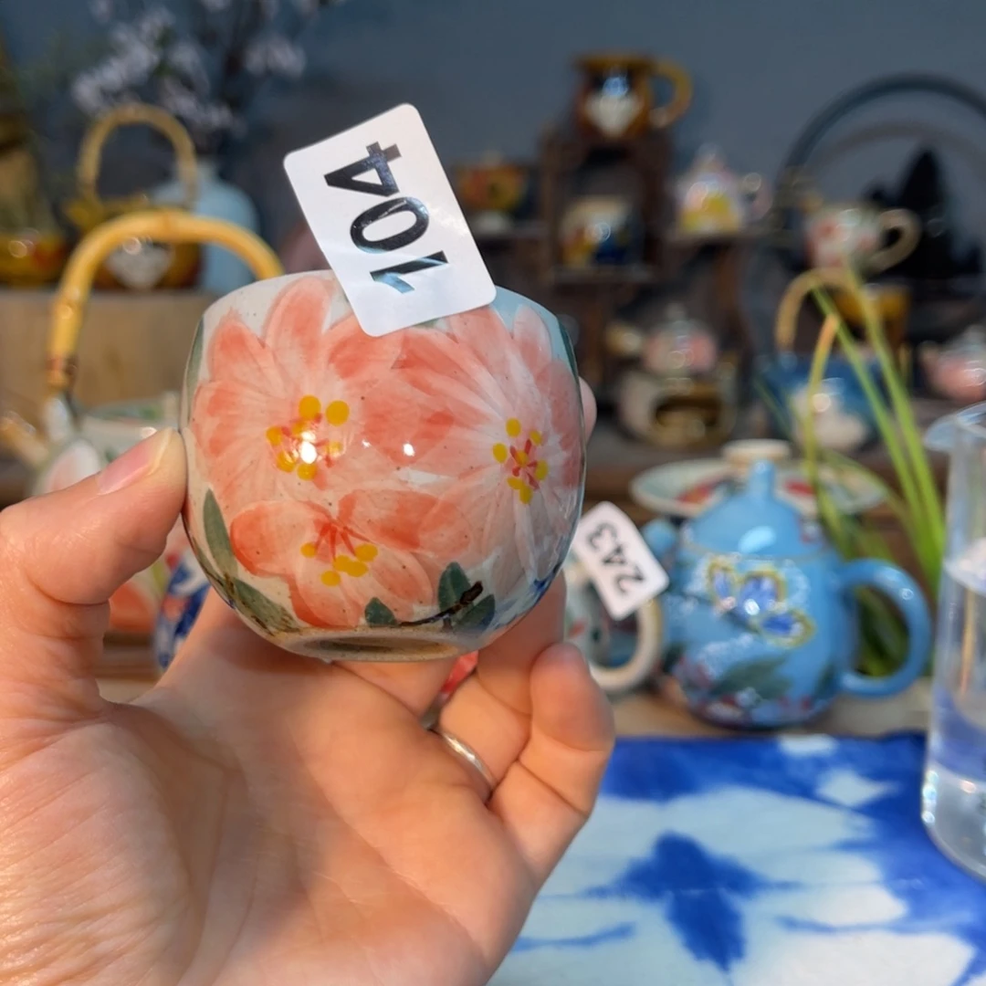 杯素浅陶瓷手工手绘