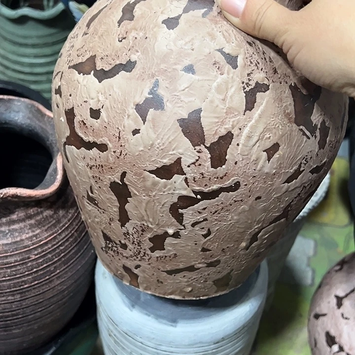 做旧盆默认打孔高23口10