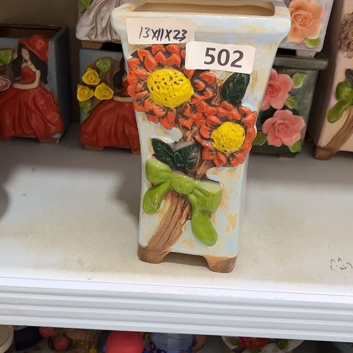 粗陶材质多肉花盆