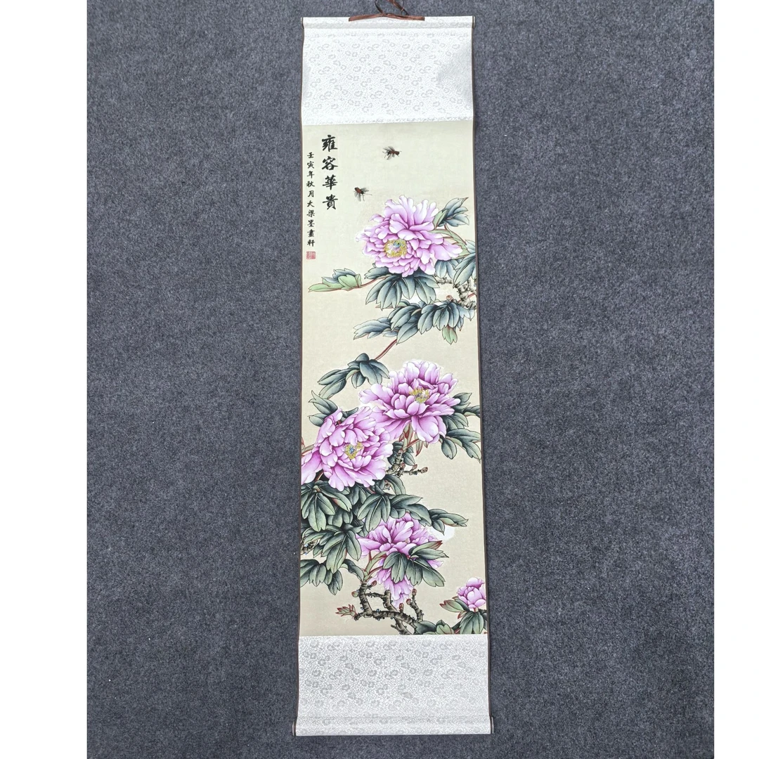 小轴牡丹雍容华贵