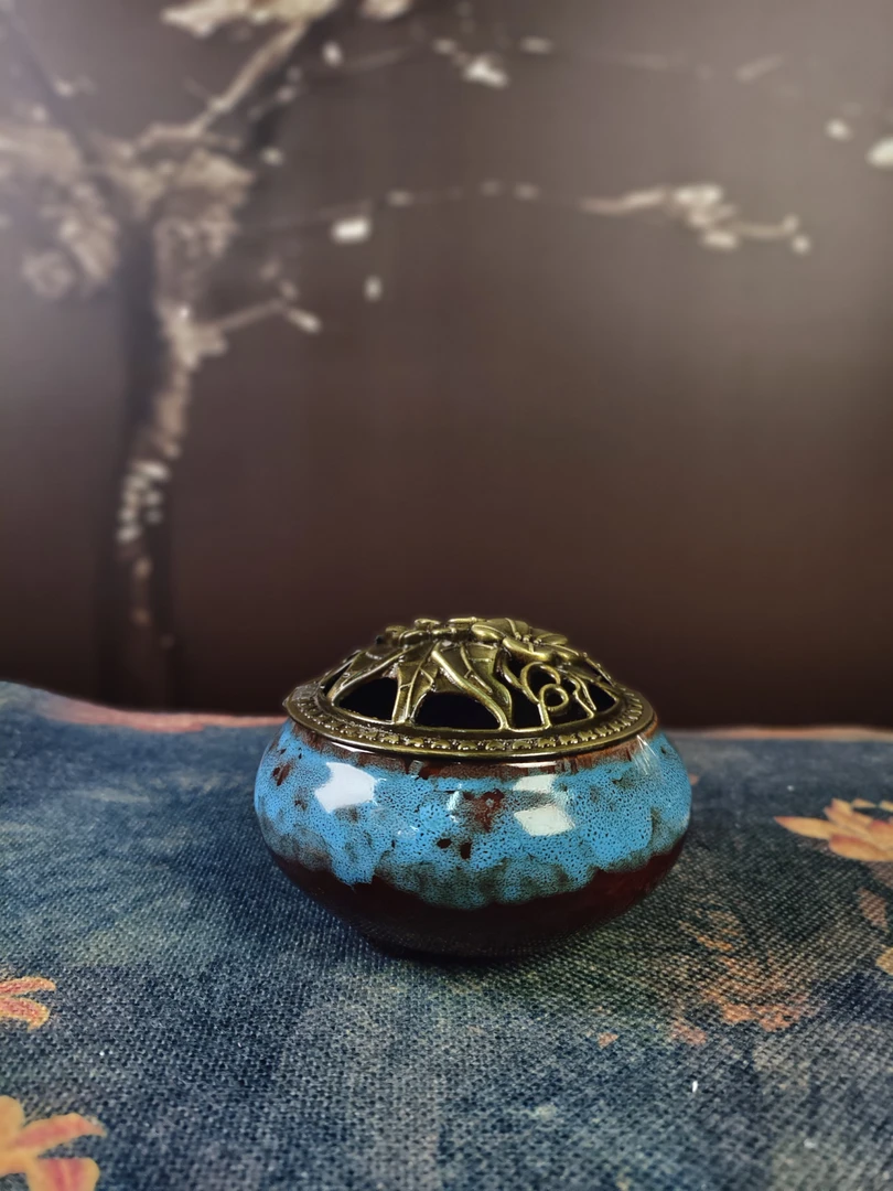 窑变小香炉-X471