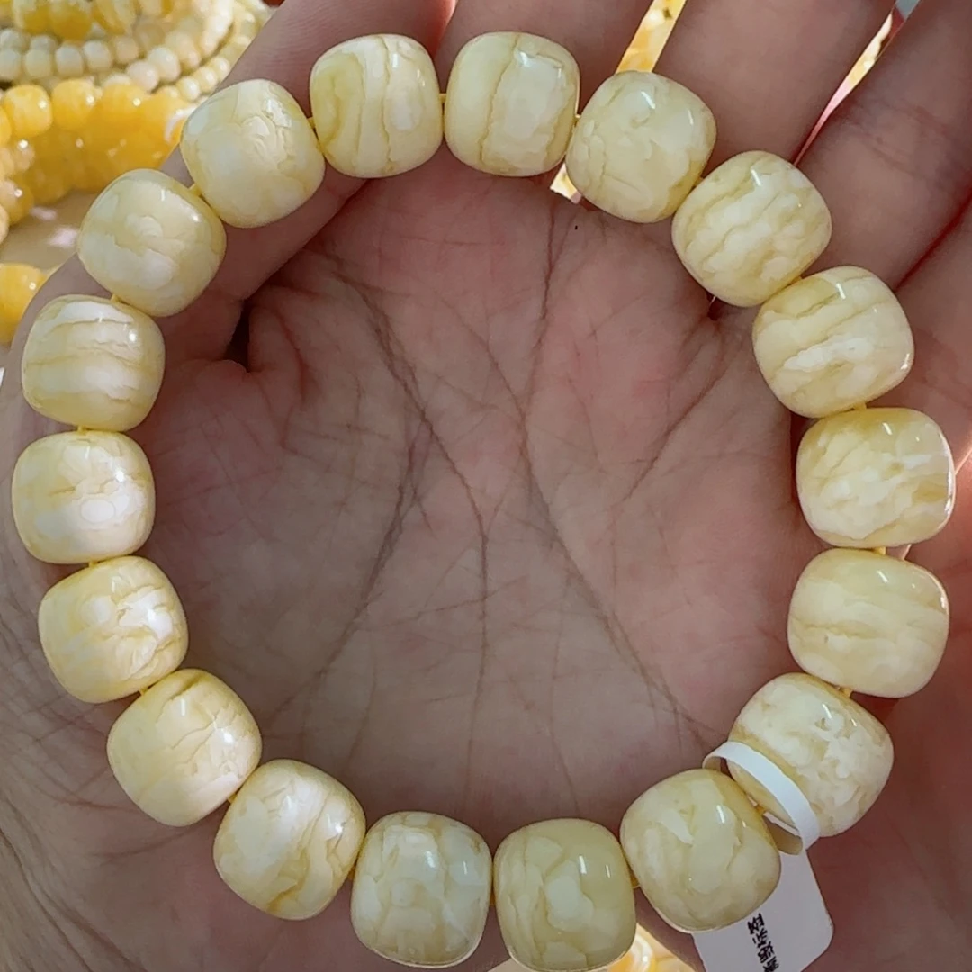 琥珀未镶嵌手链蜜蜡手串