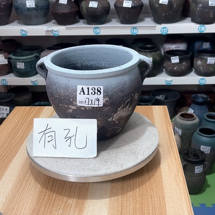 红陶手工制作工艺花盆