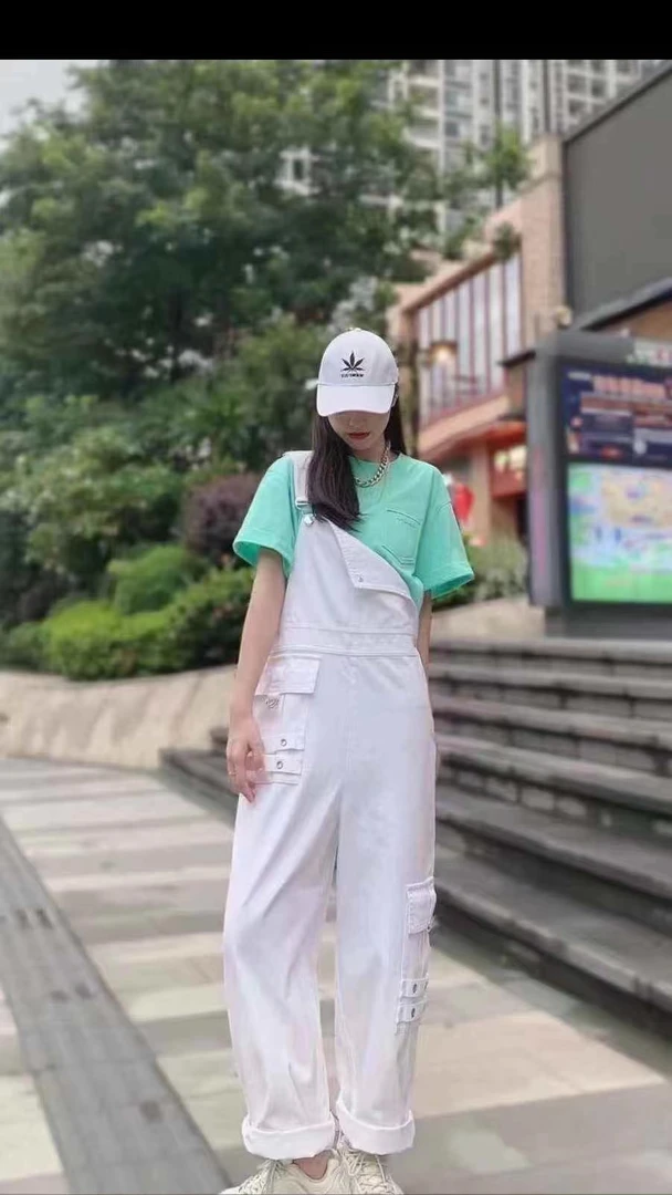 不支持退换 二折 5100406 偏大时尚百搭背带裤