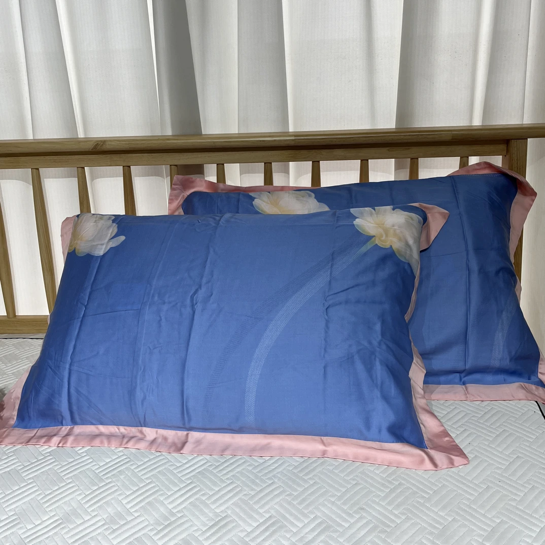 直播间样品莱塞尔天丝印花枕套48*74微瑕～H33