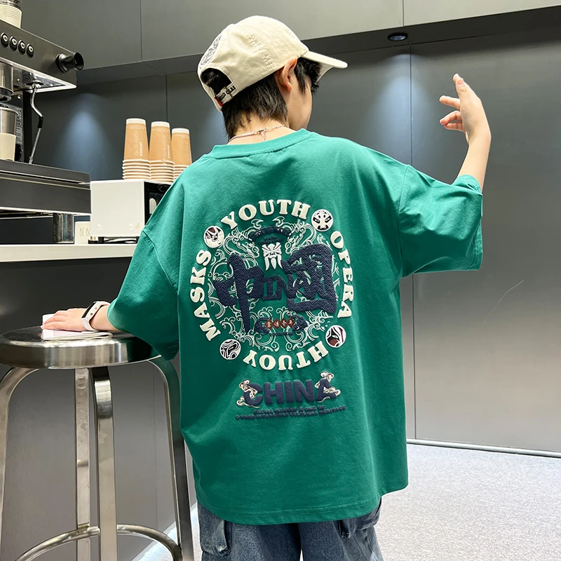 【贝尔熊】童装男女短袖t恤纯棉夏季新款儿童宝宝半袖上衣中小童